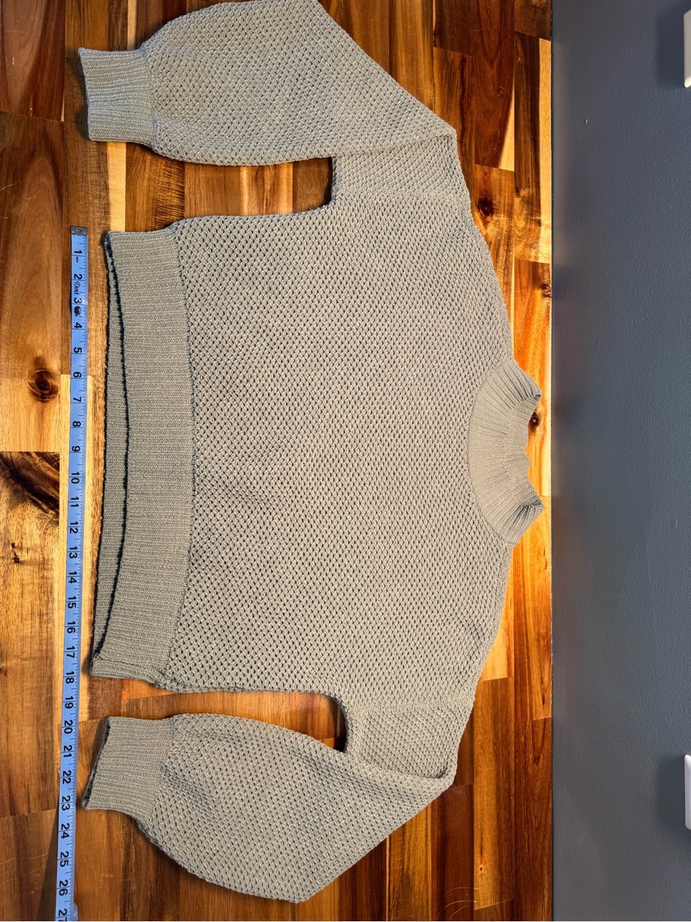 Hollister Light Taupe Chunky Mock Neck Sweater